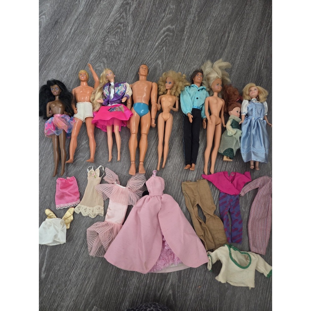 Barbie Dolls And Clothes Random Lot